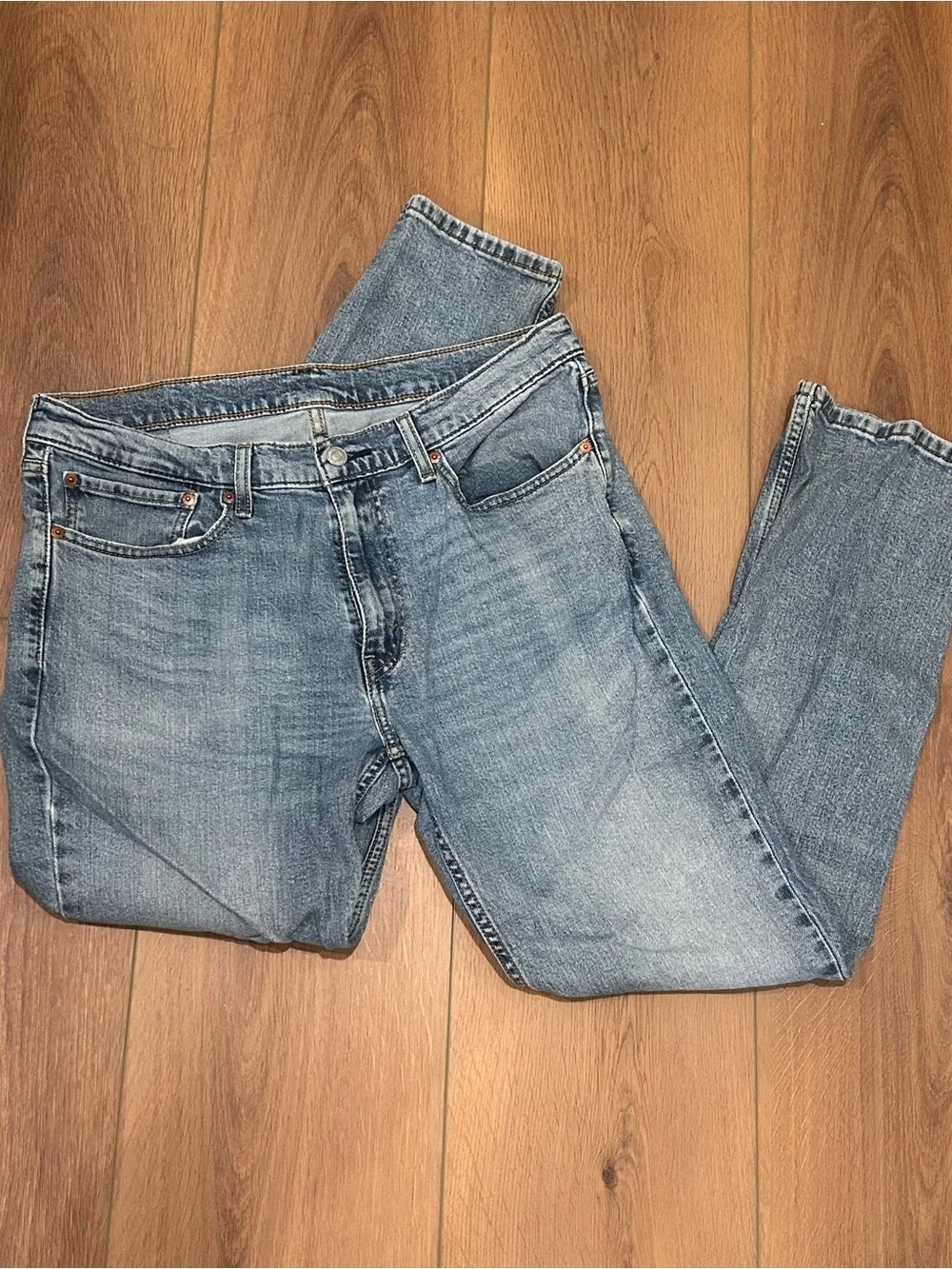 Levi's Slim Straight Light Blue Denim Jeans 34 x 32
